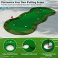 thumbnail image 4 of Costway 5 x 10 FT Professional Golf Practice Mat with 3 Holes and Golf Balls for Home, 4 of 10