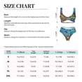 thumbnail image 6 of Wukai Sea World Women's Bikini Set Two Piece,wimsuit High Waisted V Neck Twist Front Adjustable Spaghetti Straps Bathing Suit-Large, 6 of 7