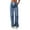Dark Blue, variant on Women's High Waisted Wide Leg Jeans, Retro Style Slimming Denim Pants with Cargo Pockets, Casual Loose Fit Stretch Jeans for Daily Wear, Comfortable Cotton Blend Vintage Inspired Jeans Dark Blue