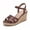 Dark Brown, variant on Women Wedge Sandals Summer Womens Espadrille Shoes Ankle Strap Beach Shoes