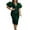 Green, variant on Elainilye Fashion Women's Prom Dress Solid Color Ruffle V-Neck Temperament Sequin Long Dress Banquet Evening Dress Plus Size Dress,Red