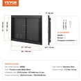 thumbnail image 6 of VEVOR BBQ Access Door, 30W x 21H Inch Double Outdoor Kitchen Door, Cold Plate Flush Mount Door, Wall Vertical Door with Handles and Ventss, for BBQ Island, Grilling Station, Outside Cabinet, 6 of 9