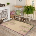 thumbnail image 2 of Casavani Handblock Printed Beige Cotton Dhurrie 9'x12' Area Rugs for Living Room & Dining Room, 2 of 7