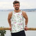 thumbnail image 6 of Logiee Lilies Flowers Print Men's Workout Tank Top,Quick Dry Workout Tank Top,Gym Muscle Tee,Fitness Bodybuilding Sleeveless T Shirt-X-Large, 6 of 7