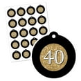 thumbnail image 2 of Big Dot of Happiness Adult 40th Birthday - Gold - Birthday Party Favor Gift Tags (Set of 20), 2 of 4