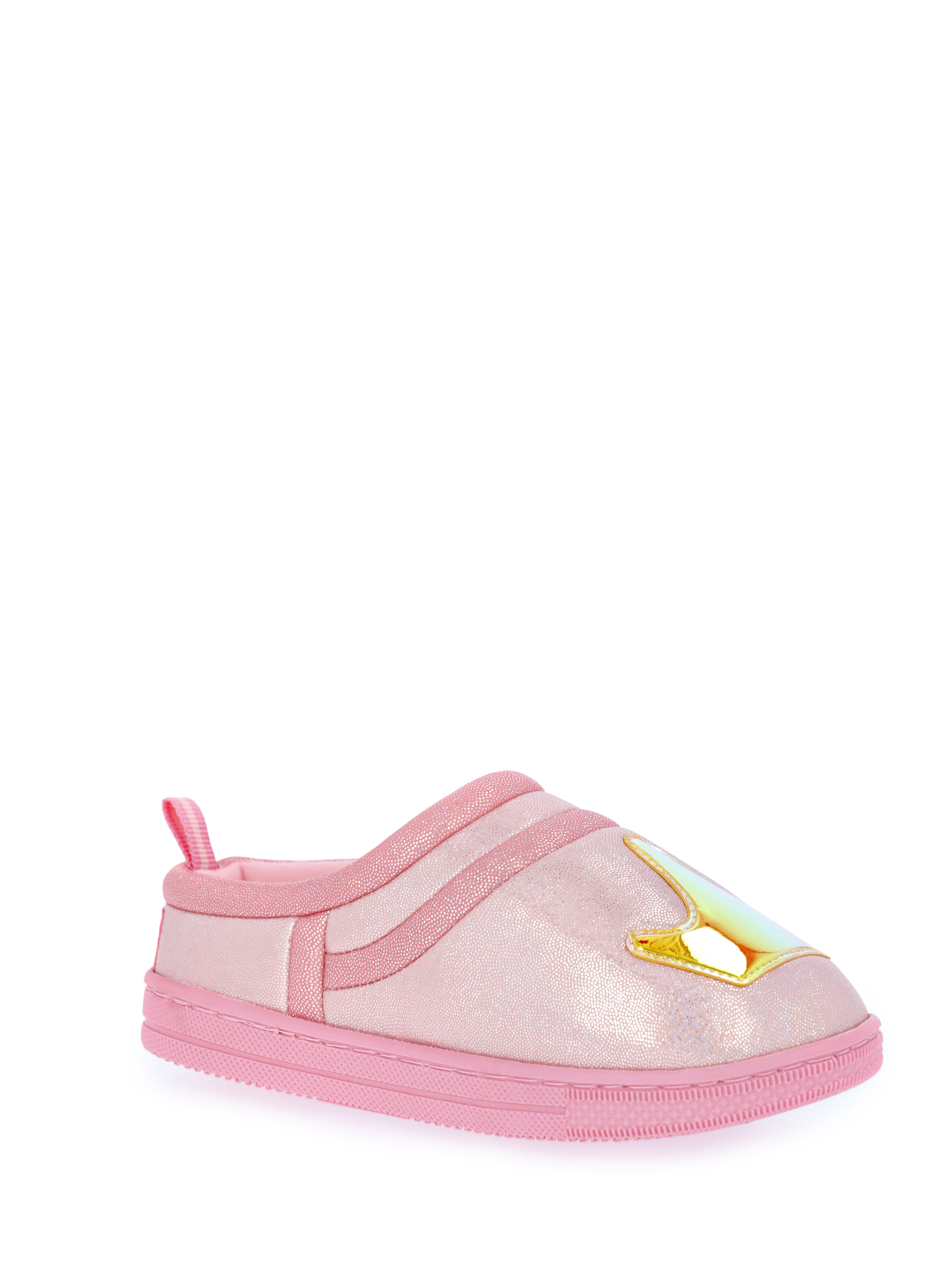 Disney Princess Toddler Girls' Shimmering Crown Slippers