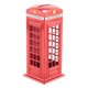 thumbnail image 2 of Metal Red British English London Telephone Booth Bank Coin Bank Saving Pot Piggy Bank Red Phone Booth Box 140x60x60mm Hook, 2 of 5