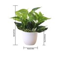 thumbnail image 1 of Artificial Potted Plant Leaf Simulation Leaves Home Office Desktop Greenery Decoration, 1 of 4