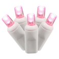 thumbnail image 1 of LED Extrémité de Fil Blanc Reliant 6 Po Espacement 25 Pieds de Long Ensemble de Lumière avec des Lumières Roses, 1 of 1