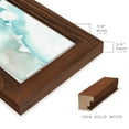 thumbnail image 2 of Ginkgo on Dusty Teal VII - Framed Print w/glass - Chestnut, 2 of 8