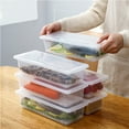 thumbnail image 2 of JZROCKER Stackable Fruit Storage Containers for Fridge Removable Drain Tray Containers, 2 of 15