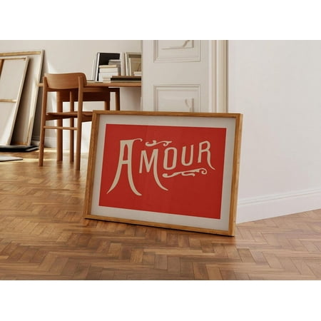 Valentine Amour Retro Kitchen Wall Art, Unframed Paper Print Size 8x12