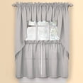 thumbnail image 3 of Collections Etc Solid Textured Swag Window Valance with Rod Pocket Top for Easy Hanging, 3 of 5