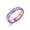 Multi, variant on Women Men Punk Style Titanium Finger Ring Titanium Steel Rhinestone Wedding Ring-Rose Gold-5