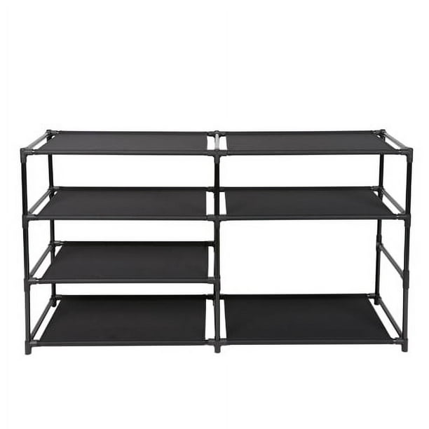 Mサイズ 10箱　ジョリー　④ Mainstays 4-Tier 24-Pair Adjustable Shoe and Boot Rack, Rich Black