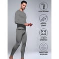 thumbnail image 2 of Mossy Oak Men's Slim Fit Moisture-Wicking Thermal Base Layer Set, Grey Melange, Size L, 2-Piece, 2 of 7