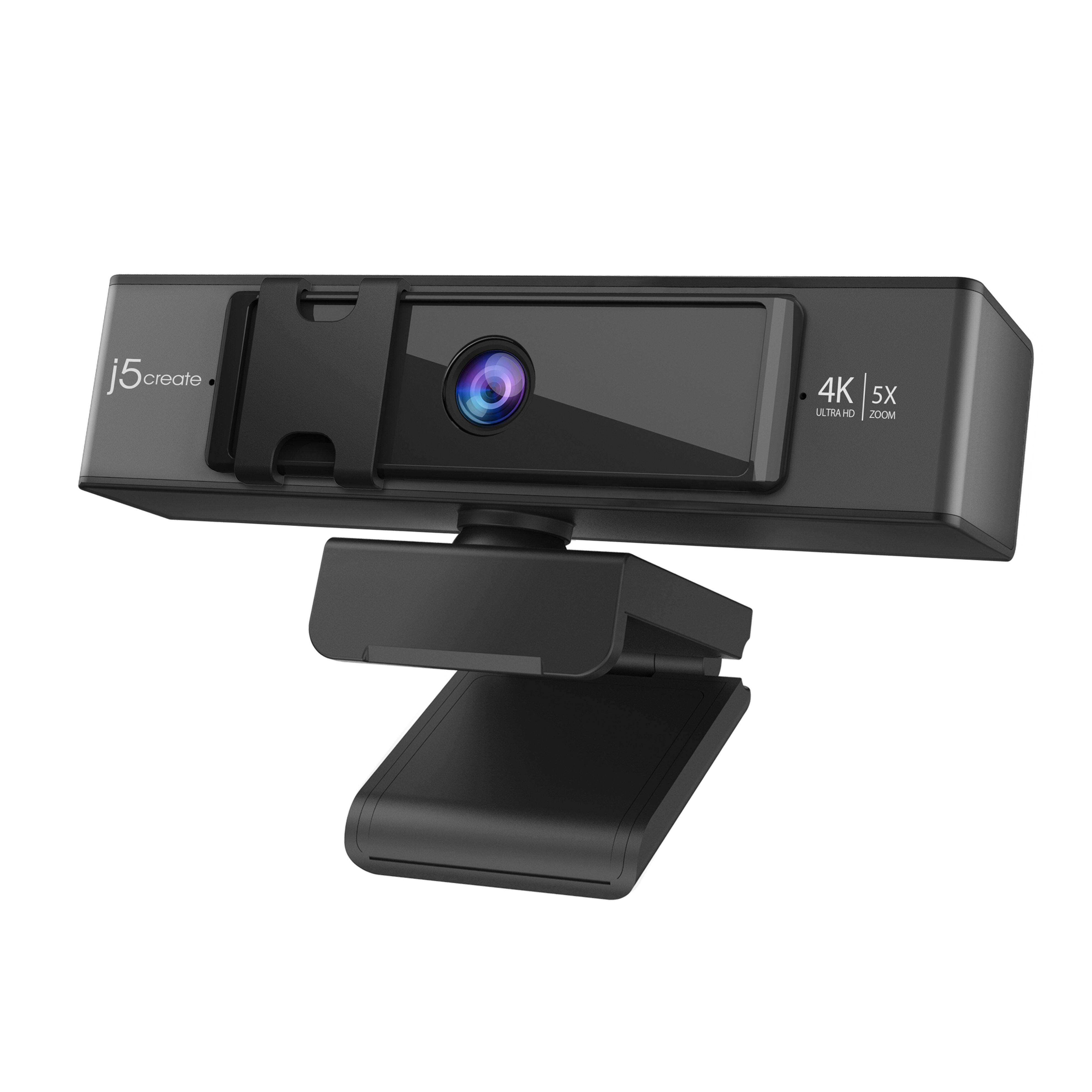 j5create USB 4K ULTRA HD Webcam with 5x Digital Zoom Remote Control, JVCU435