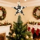 thumbnail image 5 of Ireezec Cow Print Star Tree Topper Christmas Decoration for Party Festive Ornament Metal Rustic Farmhou Decor, 5 of 9