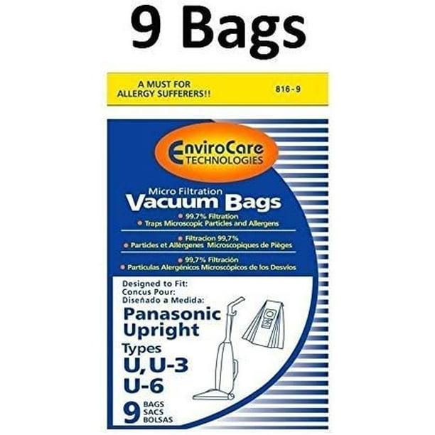 Replacement Part For Panasonic Vacuum Cleaner Bags Type U, U3, U6