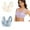 2PCS Beige+Blue, variant on Seamless Push Up Bras for Older Women Wireless Posture Correcting Bra with Support Bra for Seniors Full Coverage Everyday Bra