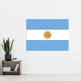 thumbnail image 2 of Argentina National Flag Patriotic Vexillology World Flags Country Region Poster Extra Large XL Wall Art Print, 2 of 3