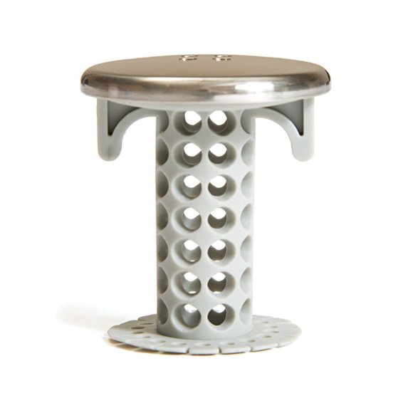 SinkShroom Revolutionary Bathroom Sink Drain Protector Hair Catcher, Strainer, Snare, Nickel Edition