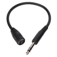 thumbnail image 4 of Sound Adapter Cable, Free Bending Tight Connection Microphone Sound Output DIN 5 Pin Female To 6.35mm Male Adapter Cable  for Speaker, 4 of 8