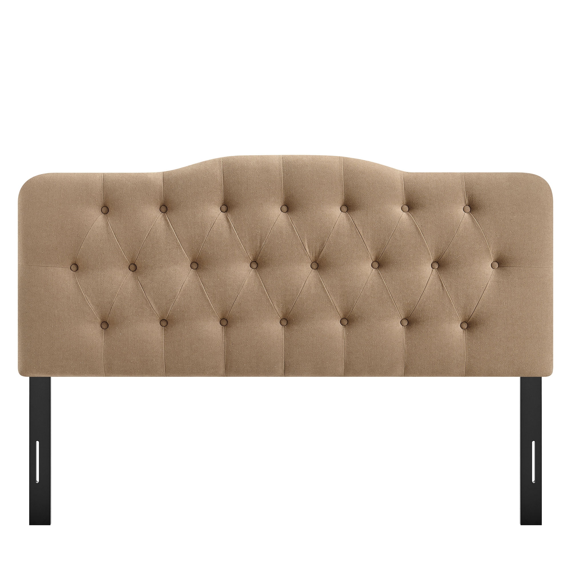 Annabel Premium Linen Blend Queen Headboard in Almond
