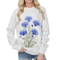 thumbnail image 1 of PENGXIANG Femmes Sweat-Shirt à Manches Longues Imprimé O Col Pull en Vrac Sweat-Shirt d'Automne, 1 of 4