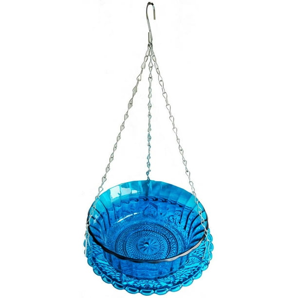 VCS Hanging Glass Planter Blue
