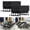 47IN-Black, variant on 2 Pack Folding Conference Table, Conference Room Tables with Sheels Modern Flip Top Rolling Meeting Table Modular Training Room Tables for Office Seminar (47in,Black)