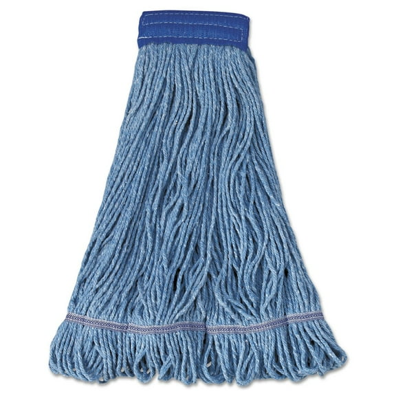 Boardwalk Mop Head Super Loop Head Cotton/Synthetic Fiber X-Large Blue 12/Carton 504BL