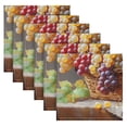 thumbnail image 6 of BZSMCE Satin Native Fab Cotton Dinner Napkin Grapes Pattern Reusable, 6 of 8