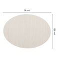 thumbnail image 4 of REGALWOVEN Placemats Set of 6 Oval Placemats for Kitchen Dining Table Decor Table Placemats Wipeable Table Mat Beige 18*12.5Inch, 4 of 7