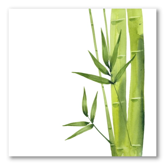 The Forest of Bamboo Branches V 16 in x 16 in Painting Canvas Art Print, by Designart