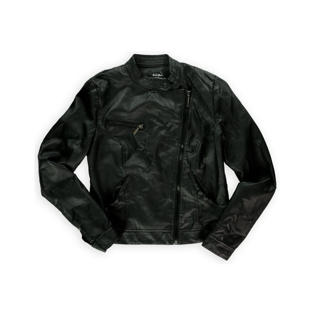 Ecko Unltd. Ecko Unltd. Womens Faux Leather Motorcycle Jacket