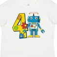 thumbnail image 4 of Inktastic 4th Birthday Robot Boys or Girls Toddler T-Shirt, 4 of 5