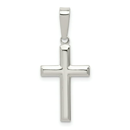 925 Sterling Silver Polished Cross Shaped Pendant | Walmart Canada
