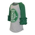 thumbnail image 2 of Girls Fall Halloween Basic Witch Ruffled Raglan Coffee Shirt (4t), 2 of 5