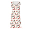 thumbnail image 4 of Taylonsss Womens Summer Dress Sleeveless Strappy V Neck Flowy Casual Floral Print Beach Vacation Maxi Dress, 4 of 5