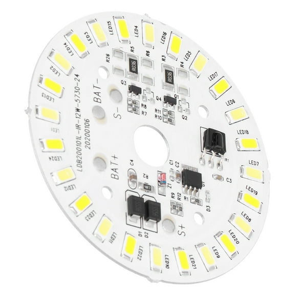 Panel de lámpara, panel de fuente de luz de lámpara de techo de 12 W y 24 LED, panel de chip de luz de uso conveniente