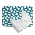 thumbnail image 6 of Yiaed Cute Sheep And Hearts Print Bathroom Mat Set 2 Pieces Mat Anti-Skid Pad Ultra Soft and Absorbent Bathroom Bath Mat Contour Bath Rugs for Toilet Base, 6 of 6