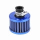 thumbnail image 1 of Kit de filtro de admisión de aire frío universal para coche de 12 mm, tapa de ventilación del cárter, respiradero azul, 1 of 14