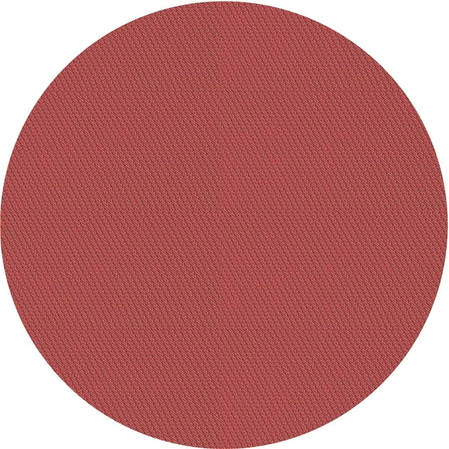 Ahgly Company Tapis Rond Lavable en Machine Intérieur Transitionnel Rouge Cramoisi, 4 Pieds Rond