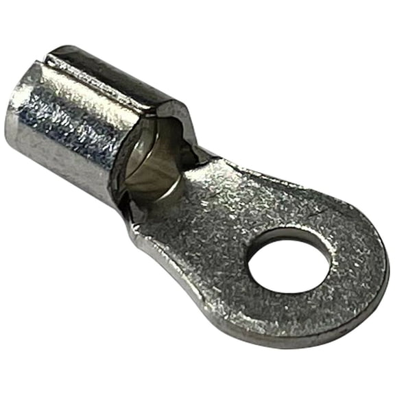 (100) Non-Insulated 12-10 AWG Gauge Ring Connector #6 Stud Electrical Wire Terminal - USA