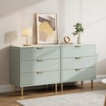 thumbnail image 7 of 3 Drawer Dresser for Bedroom, Large Nightstand Chest of Drawers, Modern Wood Storage Dresser Organizer with Gold Metal Handles & Anti-Tipping Device for Hallway, Entryway, 28"x16.9"x30", 7 of 7