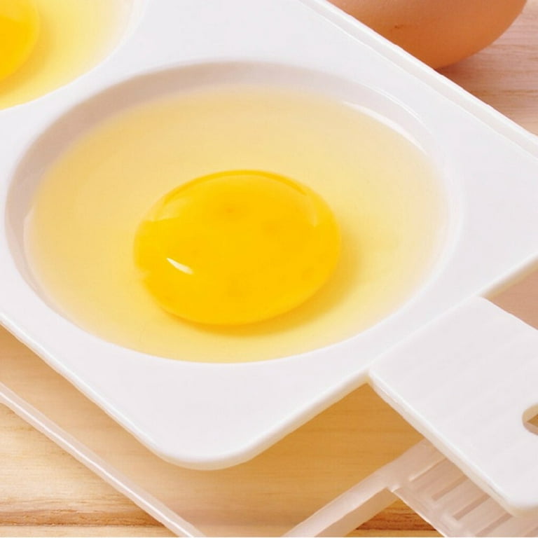 Microwave Egg Poacher, Microwave Egg Cooker, Microwave 2 Cavity Egg  Poacher, Plastic Egg Cooker Egg Maker Poached Egg Steamer Kitchen Cooking  Gadget