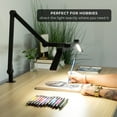 thumbnail image 5 of LED Desk Lamp with Swing Arm, Clamp-On, Dimmable, 5 Brightness Levels, 5 Color Temperatures, Touch Control, Eye-Caring, Adjustable for Home Office & Crafting, 5 of 11