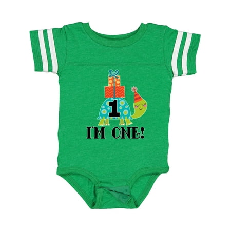 

Inktastic First Birthday Outfit Turtle 1 Year Old Gift Baby Boy or Baby Girl Bodysuit