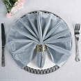 thumbnail image 4 of Balsa Circle 50 Pieces 20" x 20" Dusty Blue Premium Velvet Napkins Home, 4 of 8